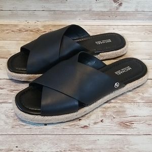 NEW Michael Kors Linden Flat Slide size 8.5